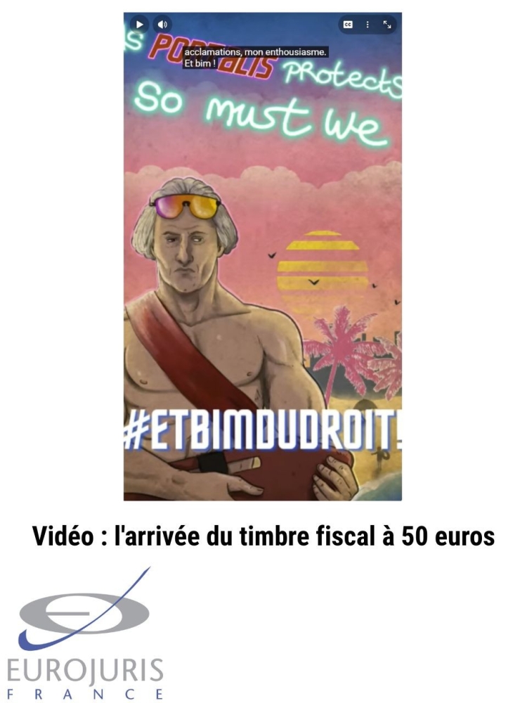 Arrivée timbre fiscal 50 euros