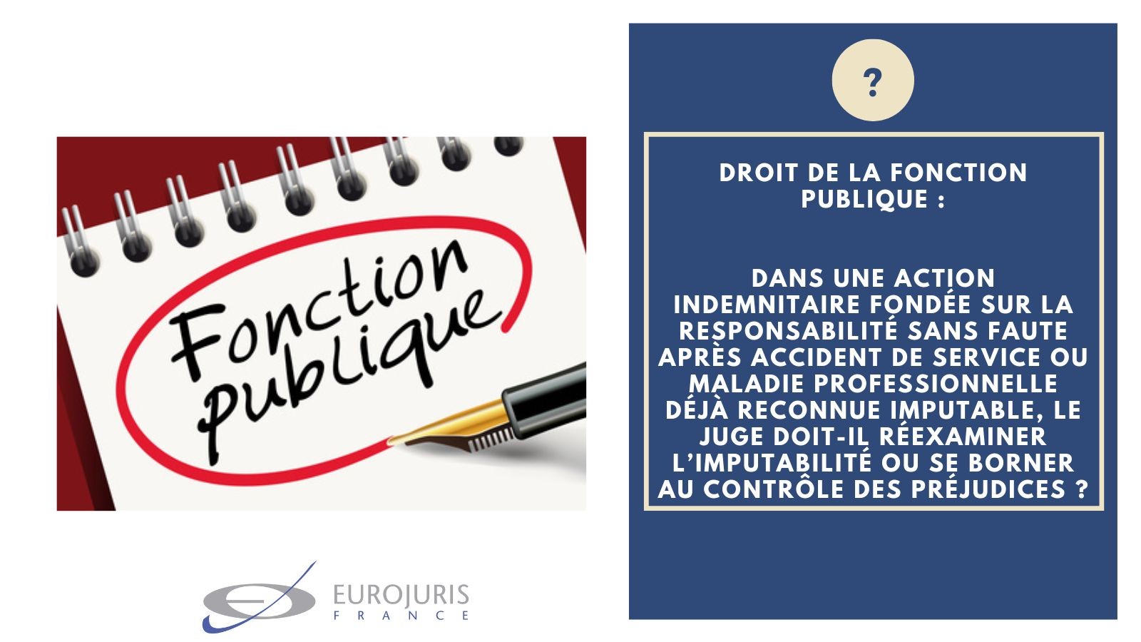 Maladie professionnelle imputable au service