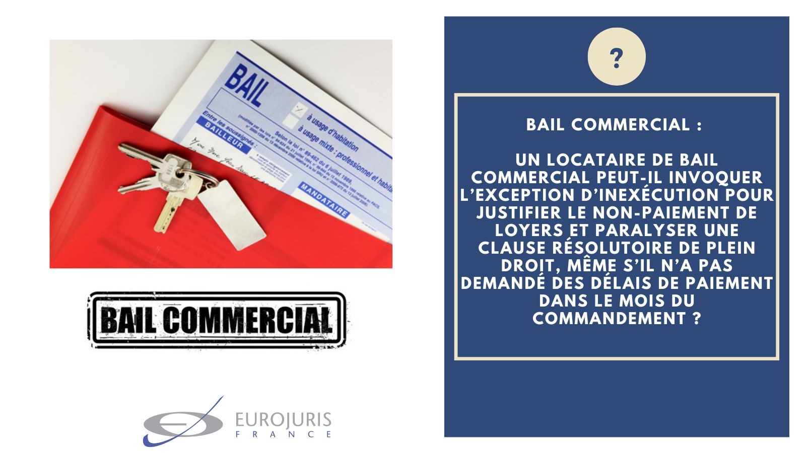Clause résolutoire bail commercial