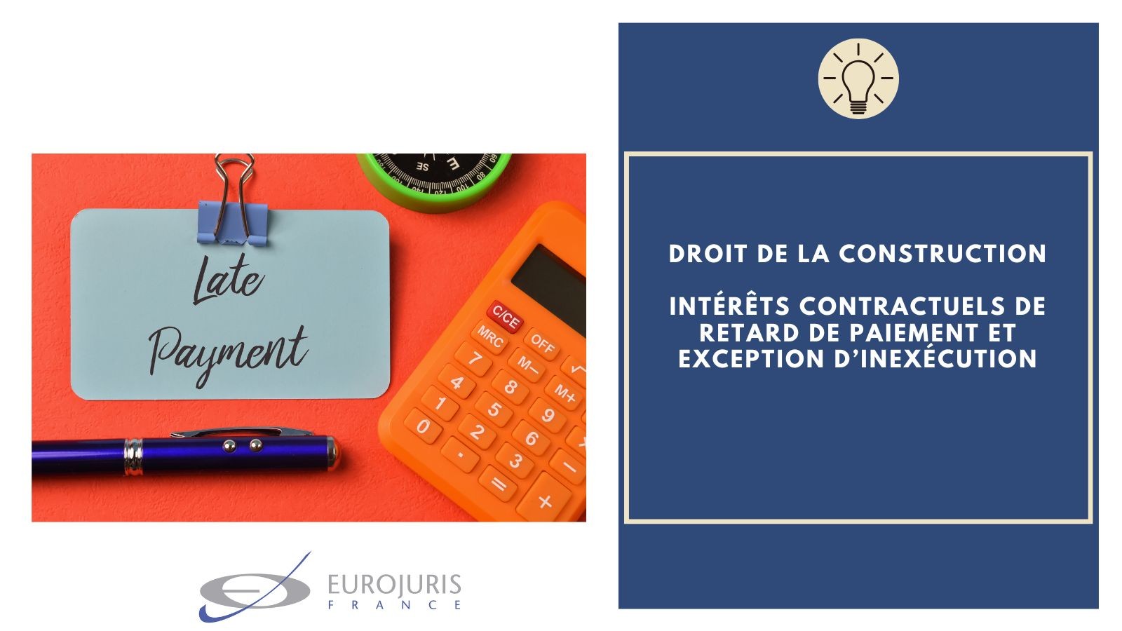Intérêts contractuels de retard de paiement