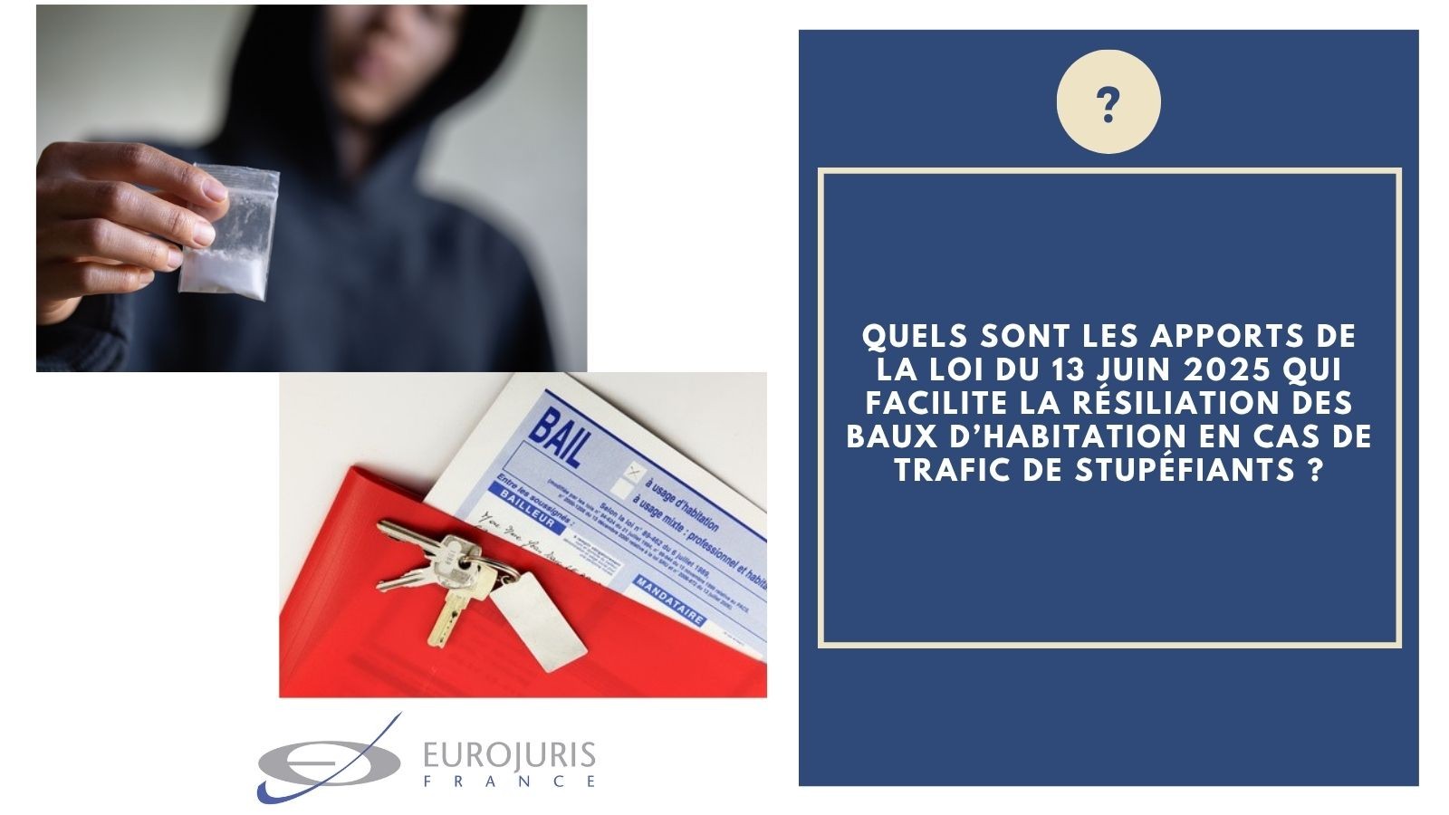 Résiliation de bail en cas de trafic de stupéfiants